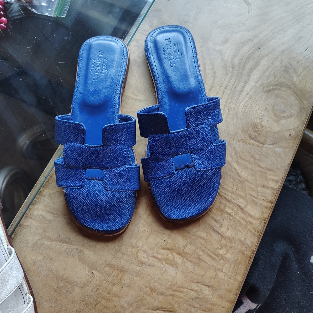 Blue Women's Slide Sandals